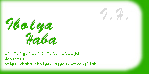 ibolya haba business card